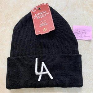 American needle LA Los Angeles black beanie